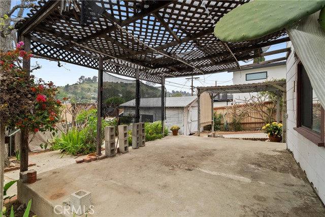 Backyard patio