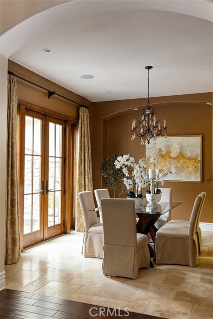 Formal Dining Area Open to courtyard.