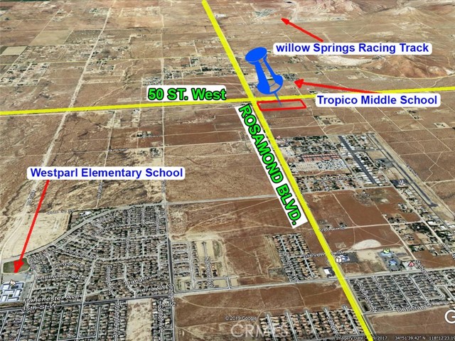 50 W On Rosamond Boulevard, Rosamond, California 93560, ,Land,For Sale,50 W On Rosamond Boulevard,CRSR19209595