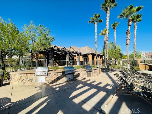 Community BBQ area and clubhouse