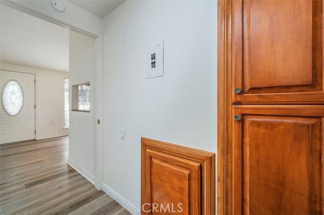 Linen closet in hallway