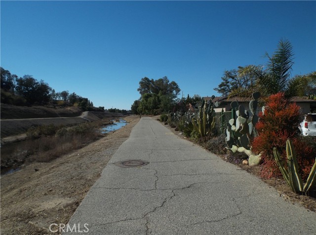 Bike/walking path looking westerly.