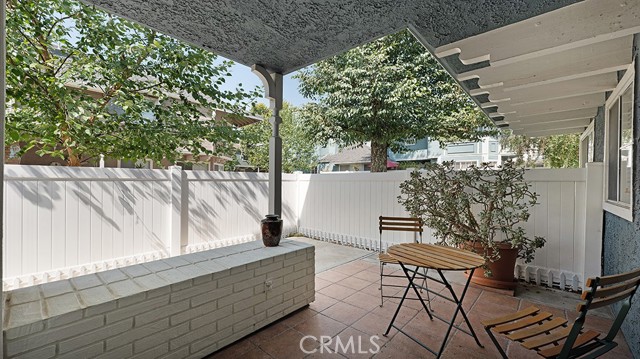 Private Patio off the living room.