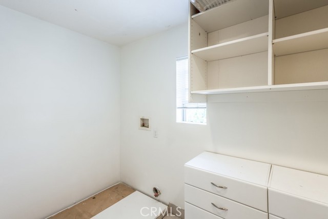 Upstairs laundry area