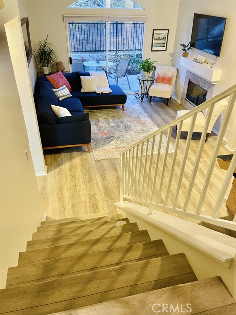 Living room and stairs