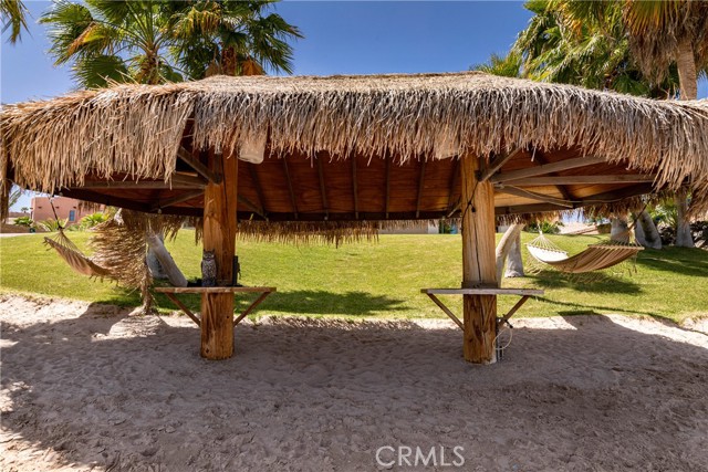 Backyard Palapa on private beach.