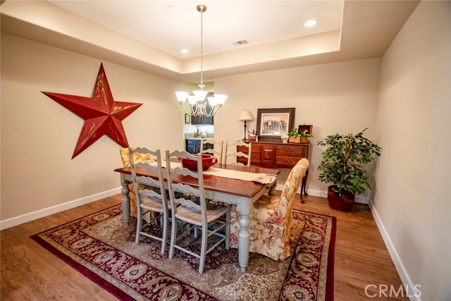 Large formal dining room.