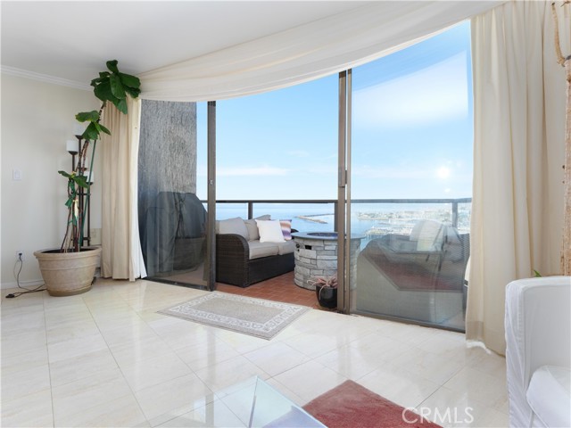 Living Room view of Lower Balcony