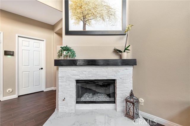 Fireplace in the family room