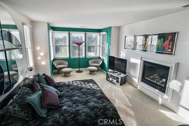 Primary Bedroom With Fireplace