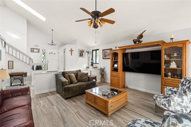 Livingroom with High Open ceiling.