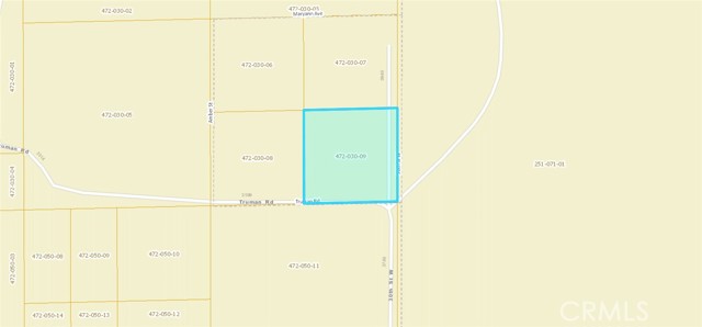 0 30th St W, Rosamond, California 93560, ,Land,For Sale,0 30th St W,CRSR22186203