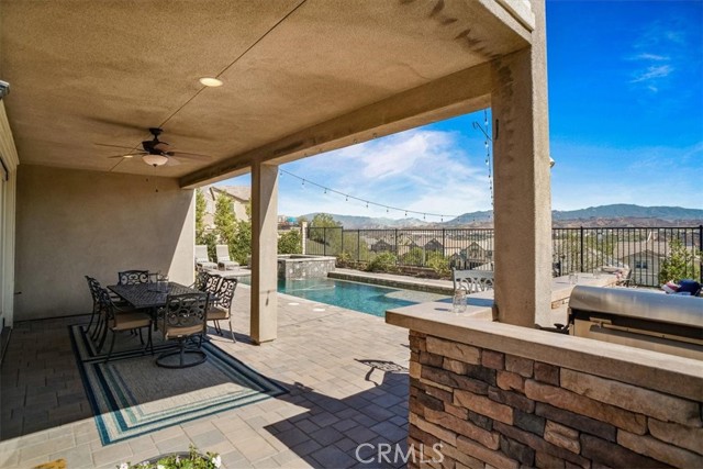 Outdoor dining area