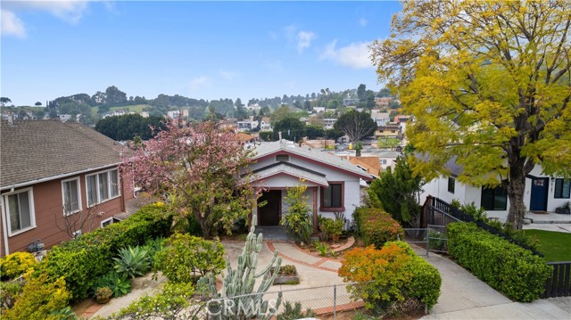 Front yard and house