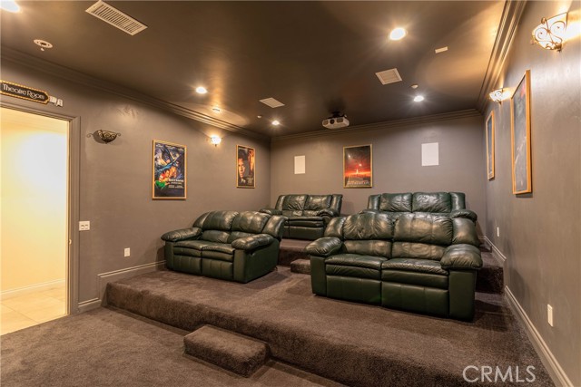 Theater room.