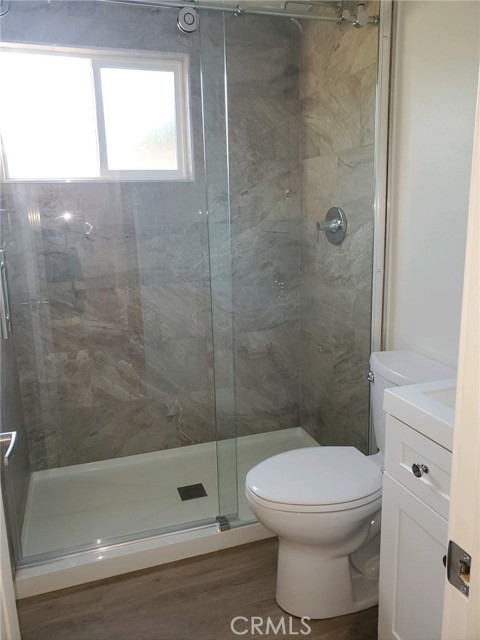 Ceramic tile shower with 3/8