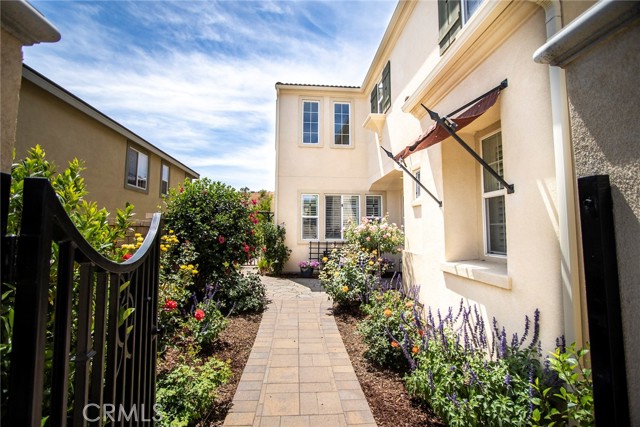 Lovely patio entry.