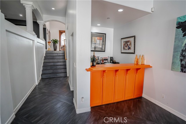 View from Family Room to Entry Level