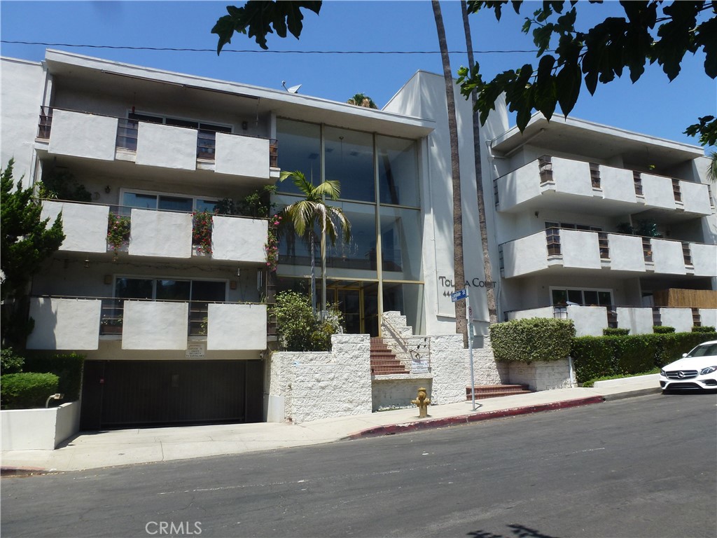 4445 Cartwright Avenue 307 Toluca Lake, California Great Location!!! Great Retro Building... Top Floor with View...1322 + Square Feet. Remodeled Thru-out...2 Beautiful bathrooms....Main Bedroom with Bath... Main Bath has both Tub and shower... plus Large Closets.... Great size rooms... Don't miss the separate office...Gorgeous Remodeled Kitchen...HOA includes Water, Electricity, Gas, Gardner. This unit is special because it has 2 parking spaces, side by side. Includes 2 storage bins above parking....This place is move-in ready...Don't miss out!!!!!