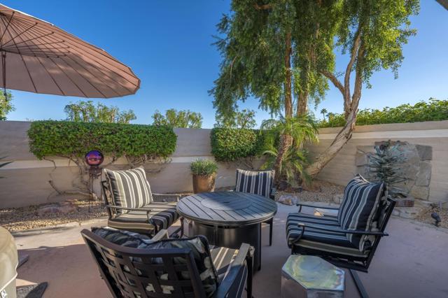 Backyard eating area, south facing