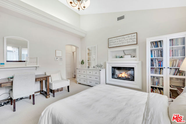 Spacious Primary Bedroom with fireplace