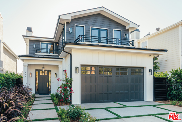 955 Hartzell Street Pacific Palisades, California Welcome to your new construction home! Flush with natural light and beautiful custom woodwork. The immaculate attention to detail throughout its 3 levels sets itself apart with 6 bedrooms (4 on the upper level, 1 on the main floor, and 2 in the basement), 7 bathrooms, a chefs kitchen, breakfast nook, living room, dining area, gym, theater, entertainment room with built-in bar, and a total of 3 private balconies. The thoughtfully designed floor plan allows you to have it all without the need to compromise. Retreat to your master suite with vaulted ceilings, fireplace, expansive balcony, bath with freestanding tub, large walk-in closet, and dual vanities. The lush backyard includes a fire pit and built-in barbecue with room for a small pool. Truly an incredible value for new construction and just a stone's throw from Palisades Village!