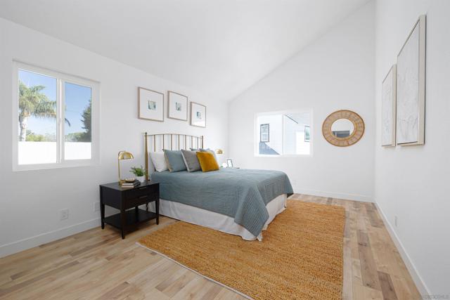 Bedroom in the apartment above the garage