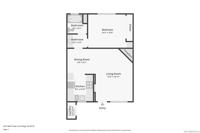 4415 38Th St, San Diego, California 92116, 1 Bedroom Bedrooms, ,1 BathroomBathrooms,Condominium,For Sale,38Th St,250000224SD