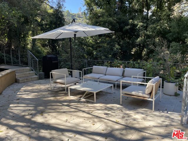 Spacious patio area