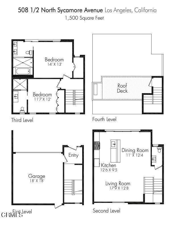 Detail Gallery Image 5 of 31 For 508 1/2 N Sycamore Ave, Los Angeles,  CA 90036 - 2 Beds | 2/1 Baths