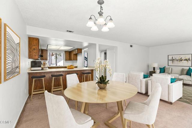 Dining Area & Living Room