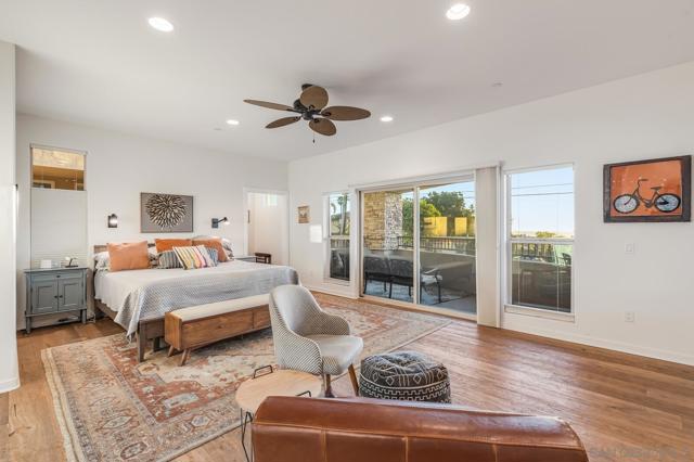 Middle Floor:  west facing Ocean Viewed Primary Bedroom