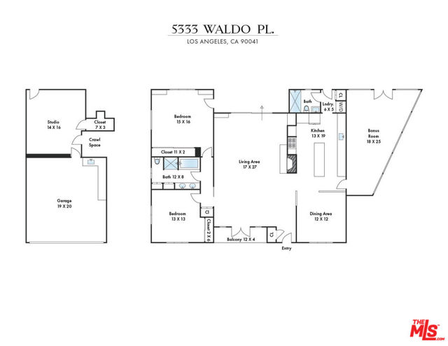 5333 Waldo Place, Los Angeles, California 90041, 3 Bedrooms Bedrooms, ,2 BathroomsBathrooms,Single Family Residence,For Sale,Waldo,24403563