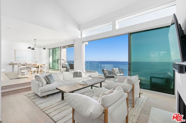Seller spent $2million remodeling. Indulge in the ultimate coastal retreat at this beachfront home gracing the shores of Las Tunas Beach. Awe-inspiring unobstructed views of Santa Monica, Palos Verdes, and Catalina Island paint the backdrop to this exquisite residence. Boasting a convenient location close to town, this spacious abode features an open floor plan adorned with new limestone flooring, inviting living spaces that spill onto oceanfront decks, and a large gourmet kitchen equipped with stainless Viking appliances, granite counters, and Maple cabinetry. The oceanfront master suite is a sanctuary of luxury, offering two large walk-in closets and a master bath adorned with custom marble countertops, a separate shower, and a spa tub. With its seamless blend of elegance and coastal charm, this home offers an unparalleled opportunity to experience the epitome of beachfront living. Full Security system with multiple cameras.Easy to show.