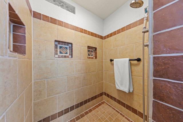 Primary walk-in shower