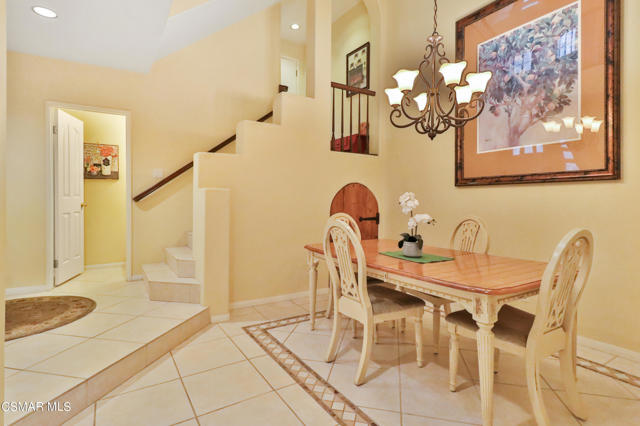 Dining area and custom closet