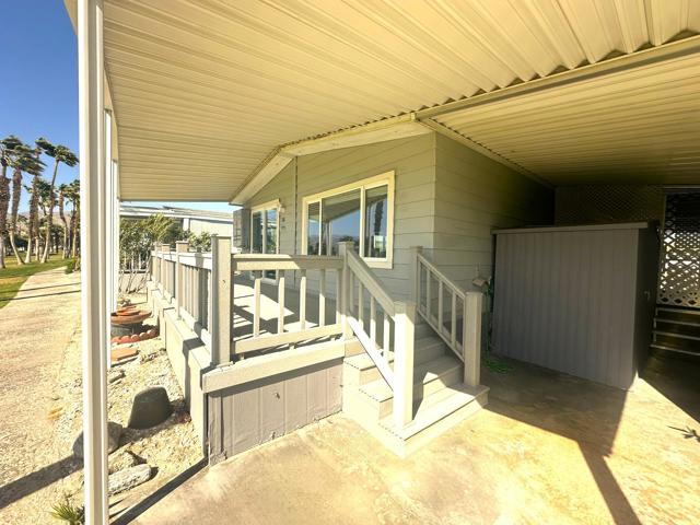 Back Porch with shed