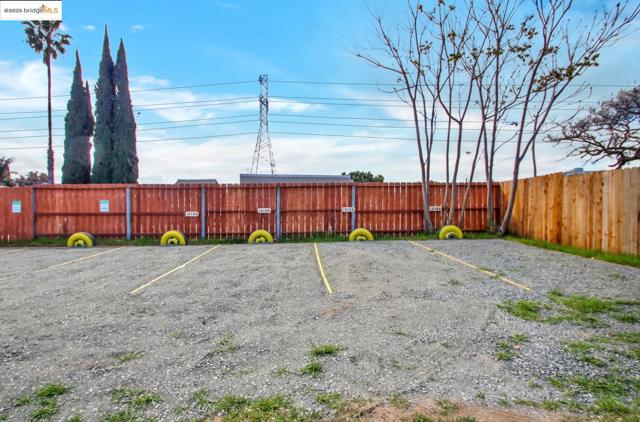 View of uncovered parking lot