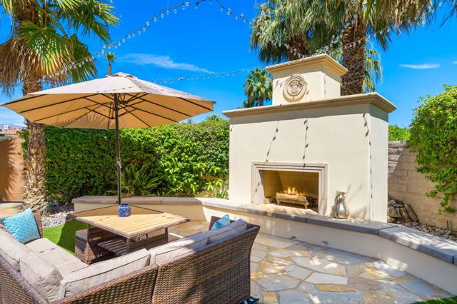 outdoor fireplace