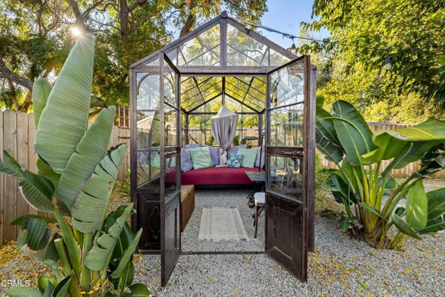 Wrought iron solarium