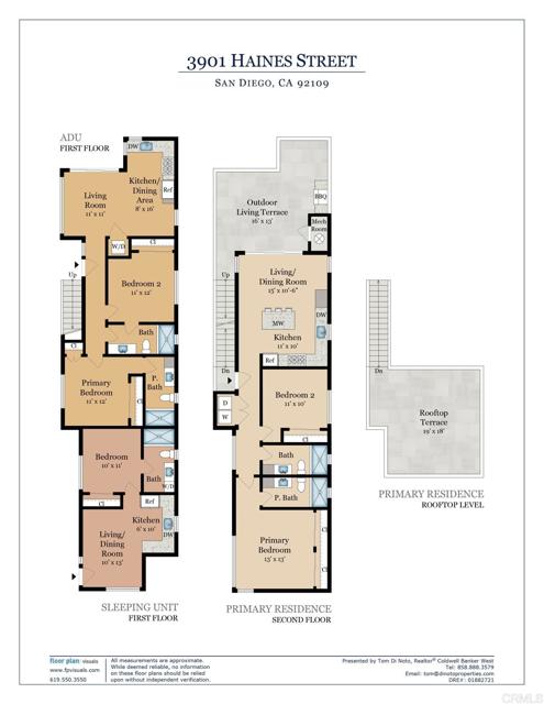 Detail Gallery Image 12 of 12 For 3901 Haines, San Diego,  CA 92109 - 5 Beds | 5 Baths