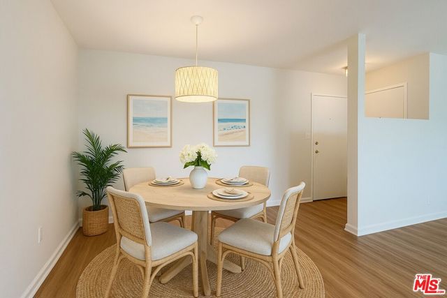 Virtually staged Dining area