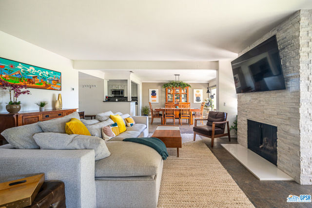 living room fireplace