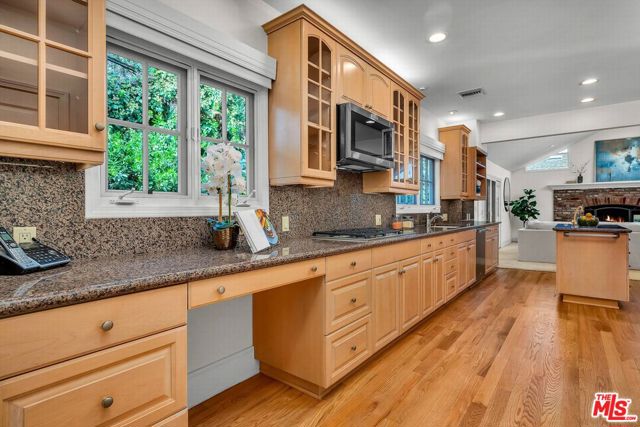 Kitchen opens to the family room