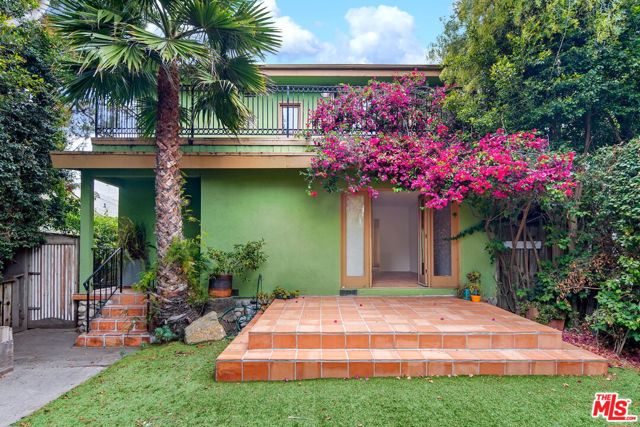 Just in time for summer! This spacious, 3-bedroom home is nestled in the middle of one of the most charming walk streets, just a couple of blocks from Abbot Kinney and a few more to the beach.  You'll spend long, lazy afternoons filled with iced teas and lemonade in the huge front yard, and paint that masterpiece in the light-filled studio out back.  The French doors in the living room open wide to let in the ocean breezes, and you'll stay cool with bare feet on the Saltillo tiled floors.  All the bedrooms are upstairs, with another set of French doors opening to a bougainvillea draped balcony from the Primary.  Use the two huge bonus spaces for something creative - a work-from-home office, art studio, or home gym - so many possibilities! Two-car side-by-side parking in the back, a freshly painted interior, and beautifully landscaped outdoor spaces.