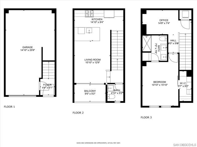 3072 Marquee Way, San Diego, California 92108, 1 Bedroom Bedrooms, ,1 BathroomBathrooms,Townhouse,For Sale,Marquee Way,250017060SD