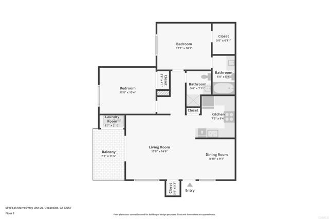 Detail Gallery Image 49 of 49 For 5010 Los Morros Way #26,  Oceanside,  CA 92057 - 2 Beds | 2 Baths