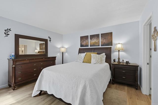 Primary Bedroom with Patio View