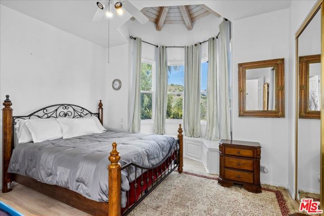 Bedroom 2 with Custom Ceiling and Cozy Window Nook