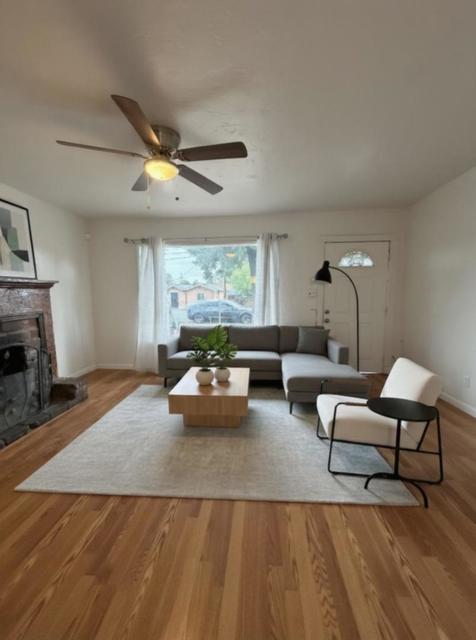 virtually staged living room